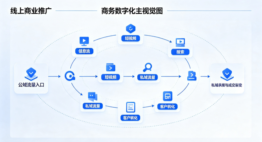 高阳县线上商业推广怎么做？全域流量闭环搭建与低成本转化实战指南